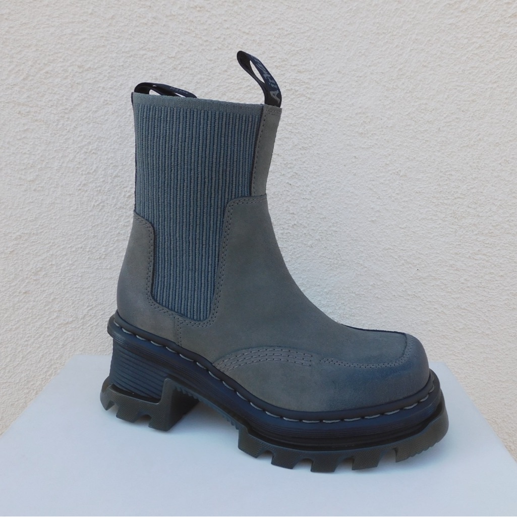 Dr Marteens Stylish Gray Combat Boots